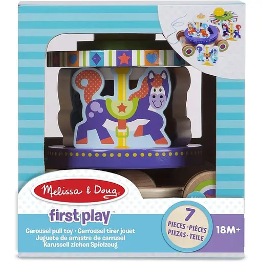 Первая игрушка Melissa & Doug Карусель деревянная (MD13616) - фото 3