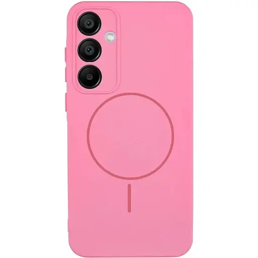 Чохол Lakshmi Silicone Cover Full Camera (AA) with MagFit для Samsung Galaxy S23 FE Рожевий / Light pink