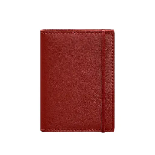 Шкіряна обкладинка для паспорта 1.0 червона краст - фото 7