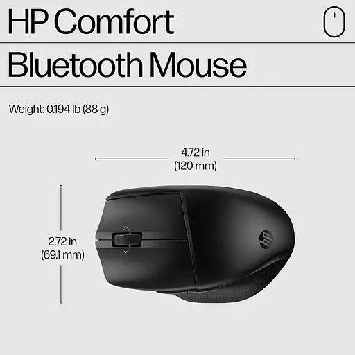 Мишка HP 480 Comfort Bluetooth Black (8T6M3AA) - фото 6