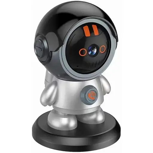 IP камера відеоспостереження RIAS Smart Robot (iCam365 APP) Wi-Fi 3MP Black-Grey - фото 2