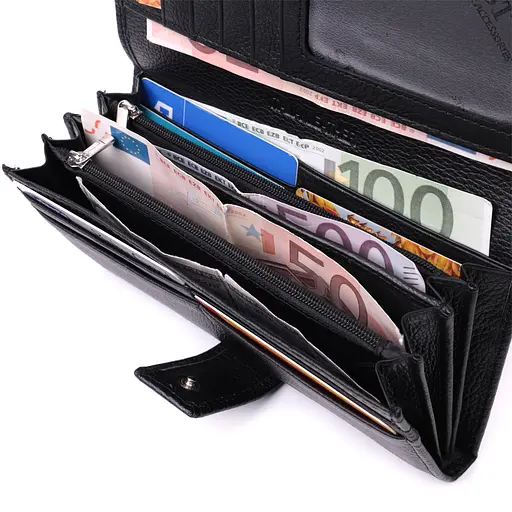 Кожаный женский кошелек ST Leather 18.7х9х3 см acs0028477 - фото 5