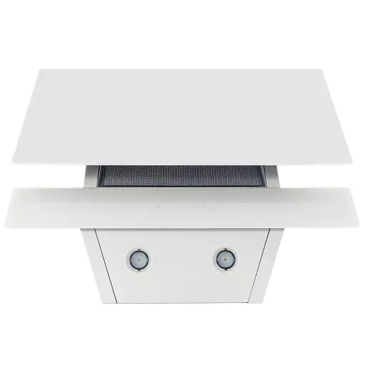 Вытяжка декоративная наклонная Perfelli DNS 6452 D 850 WH LED - фото 6