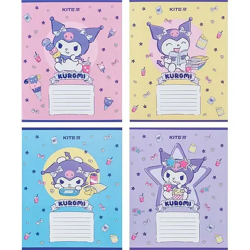 Зошит учнівський "Kuromi" Kite HK24-235-2 12 аркушів (4063276212580)(SC) 1 шт. в асортименті - фото 1