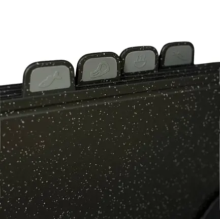 Набір обробних дощок Magio MG-1255B на підставці щільні 5 предметів Чорний - фото 4