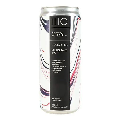 Пиво Sho Brewery Holly Milk світле нефільтроване 5.4% 0.33 з/б - фото 3