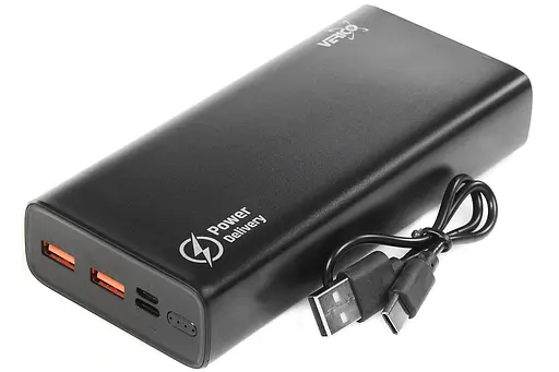 Зовнішній акумулятор Verico Power Guard Pro PD 20000 mAh портативне зарядне чорне - фото 1