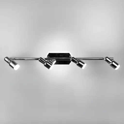 Бра Line F для інтер'єрного підсвічування на 4 плафони у хромовому корпусі Арт. 8424/4 CH - фото 2