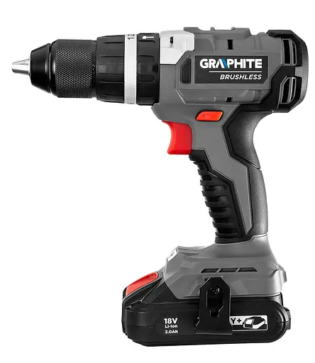 Шурупокрут-дриль акумуляторний Graphite Energy+ 18В безщітковий 58 Нм 3 швидкості 0-500·0-1700 об/хв 1.21 кг без АКБ та ЗП - фото 5