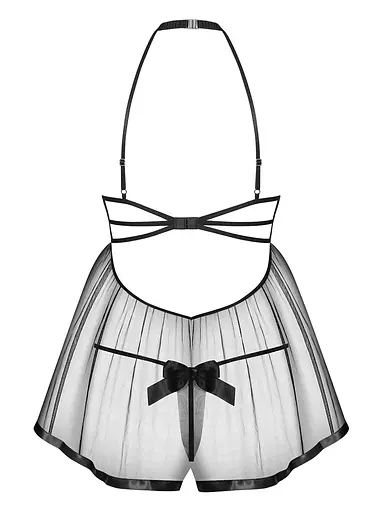 Комплект білизни Obsessive Delishya L/XL чорний - фото 6