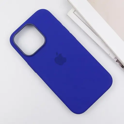 Чехол Epik Silicone case AAA с Magsafe и анимационной кнопкой для Apple iPhone 16 Pro Max 6.9 Ultramarine - фото 4
