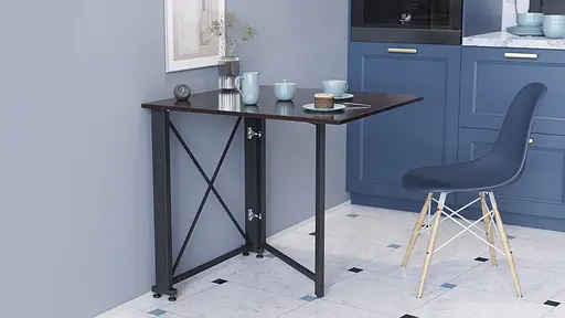 Стіл-книга трансформер Оріон 1 Ferrum-decor 750x810x730 Чорний метал ДСП Венге Магія 16 мм (FRD-105426) - фото 2