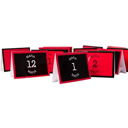 Аксесуар Fun Games Shop Номерки для гри в Мафію №1-12 (FGS001) - фото 1