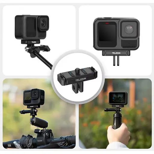 Крепление Telesin S7-JBK-08-TGP для GoPro HERO13 магнитное (142302) - фото 3