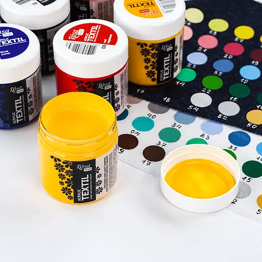 Краска акриловая для тканей Белая (01) 150 мл Rosa Talent - фото 3