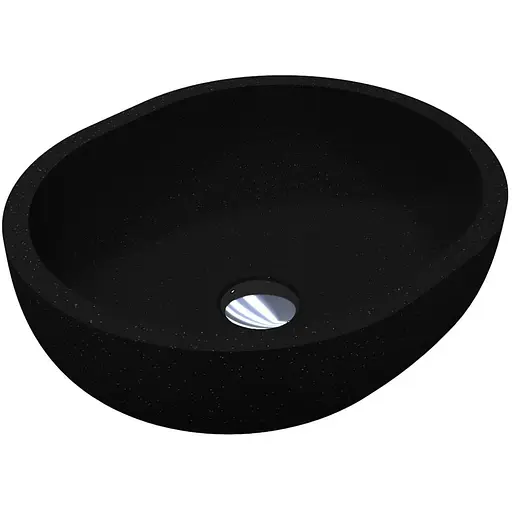 Умивальник Miraggio Mark 425 mirastone black 0002685, Чорний матовий - фото 1