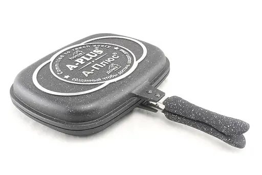 Двухсторонняя сковорода гриль А-ПЛЮС 32 см - фото 4