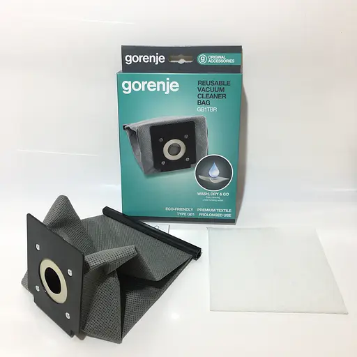 Мішок тканинний + фільтр для пилососу Gorenje VCK1300EA, VCK1400EA, VC1411B, VC1411CMBU, 570742 - фото 3