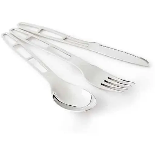 Комплект GSI Outdoors нож вилка ложка Glacier Stainless 3 Pc Cutlery (1099-61004)
