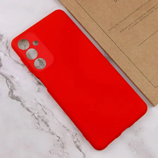 Чехол Silicone Cover Lakshmi Full Camera (A) для Samsung Galaxy M34 5G Красный / Red - фото 4