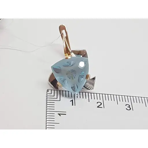 Золоті сережки Qvaliz з топазом. 2В600201536/09 - фото 5