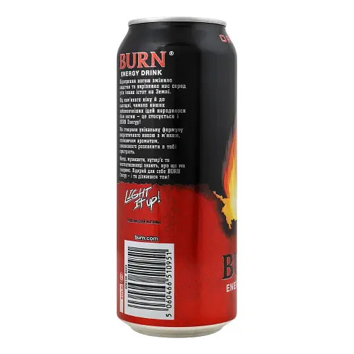 Енергетичний безалкогольний напій Burn Original 500 мл - фото 2