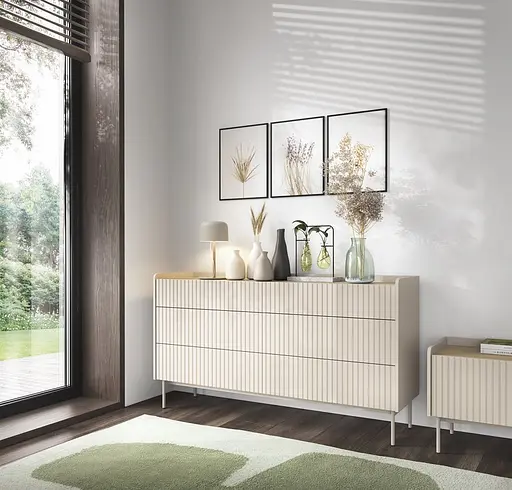 Комод Perfect Home Левел / Level з 6 шухлядами 6S/153 Беж/дуб сканді (PFH-091156)