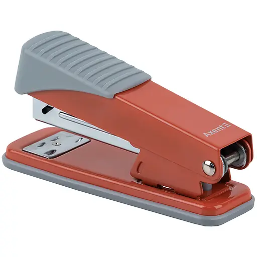 Степлер канцелярський Axent Exakt-2 Earth colors №24/6 металевий 25 аркушів, кораловий (4925-28-A) - фото 2