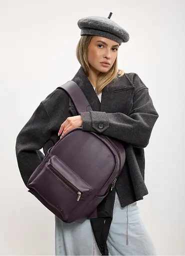 Жіночий рюкзак Sambag Talary оксамитовий 35 х 25 х 12 см (35312022) - фото 4