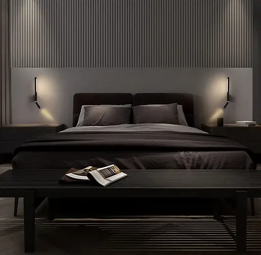 Бра Mantra Torch у чорному кольорі Line F WS 1G BK - фото 3