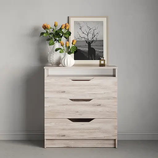 Комод в спальню MebelStar 800 Лилу 81x40x89 см Аляска серый (MBS-1338) - фото 2