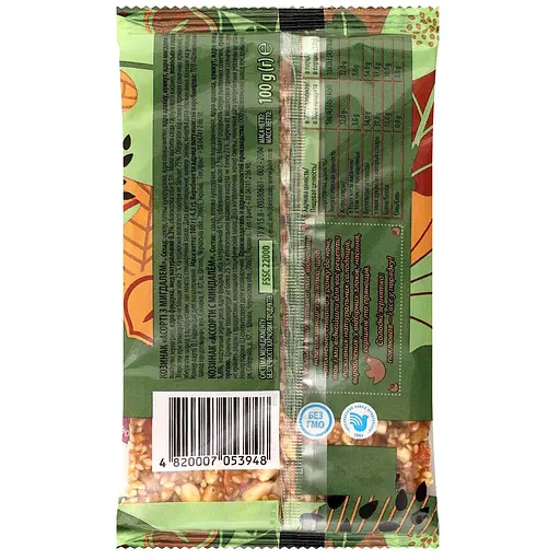 Уцінка. Козинак Жайвір Асорті з мигдалем 100 г (391188) - фото 2
