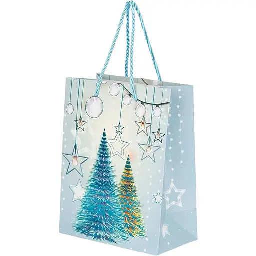 Пакет подарунковий новорічний Ялинка JZ051043 Різнокольоровий (NY) - фото 1