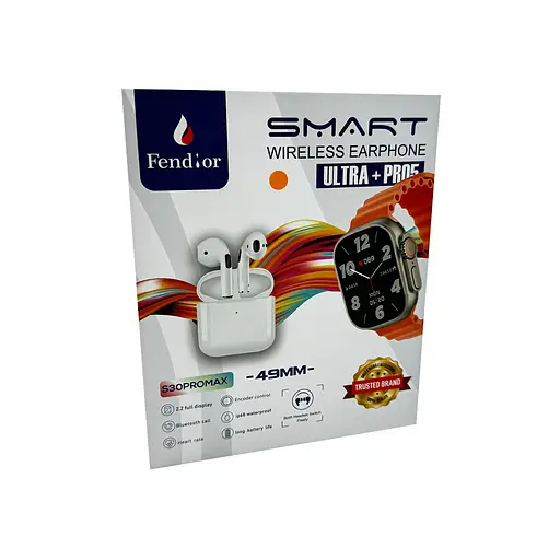 Смарт-часы Fendior S30 Pro Max+TWS 49mm 120 mAh, желтый - фото 3