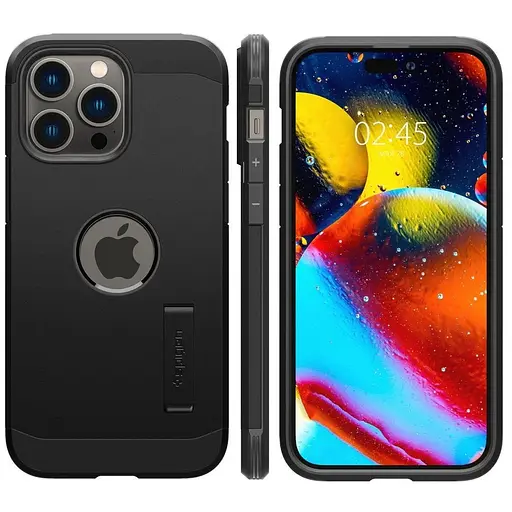 Оригінальний протиударний чохол Spigen Tough Armor для Iphone 14 Pro (6.1") Black ACS04985 - фото 14
