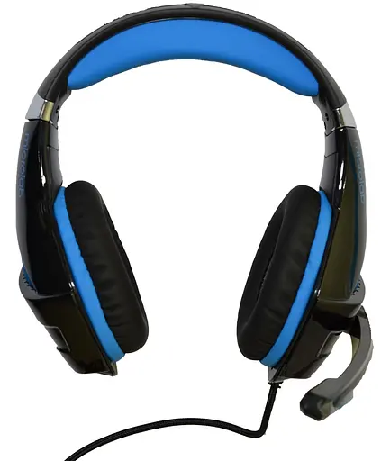 Гарнитура Microlab G6 3.5 мм+USB Black-Blue - фото 2