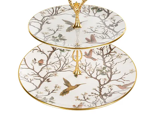 Блюдо двухъярусное Alba ceramic Bird (769-075) - фото 2