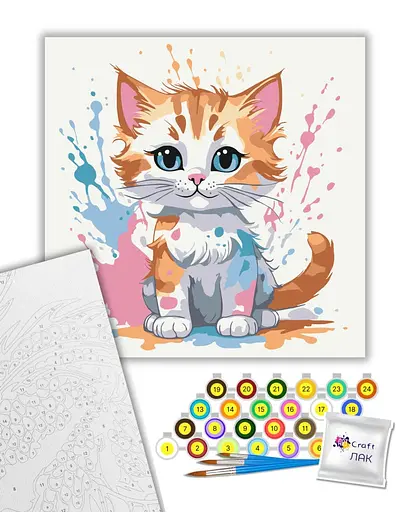 Набор для росписи ArtCraft Цветной пушистик 30 x 30 см (15602-AC) - фото 2