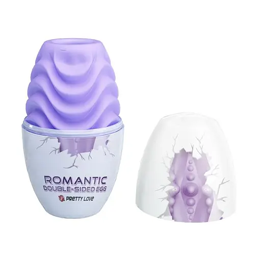 Мастурбатор яйцо Pretty Love Double-Sided Egg фиолетовый - фото 3