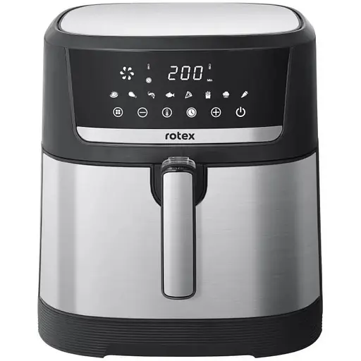 Аерофритюрниця Rotex ROM970-XXL Up&DownFry електрична 7.5л Срібляста 2000Вт - фото 1