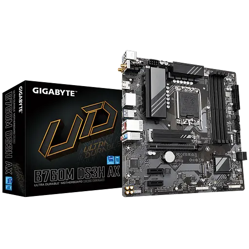 Материнська плата Gigabyte B760M DS3H AX LGA 1700 (B760M DS3H AX)