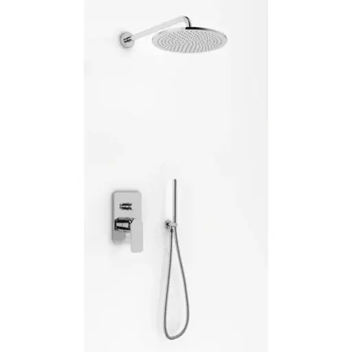 Душевая система скрытого монтажа Kohlman Wexpo хром + Box скрытого монтажа QW210WR40, Хром - фото 1