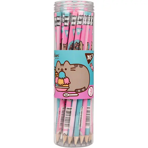 Набір олівців графітний Yes Pusheen Heroes 2 дизайни мікс 36 шт. (280639)