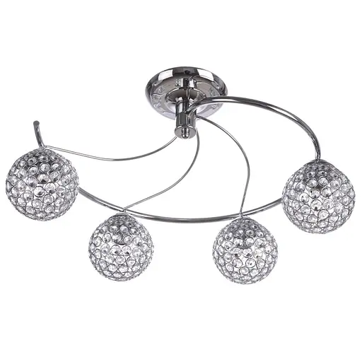 Люстра Brille потолочная молекула E14 40W CH (BR-01382S/4)