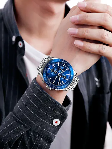 Наручные часы мужские 9253SIBU Silver-Blue Skmei acs0029842 - фото 3