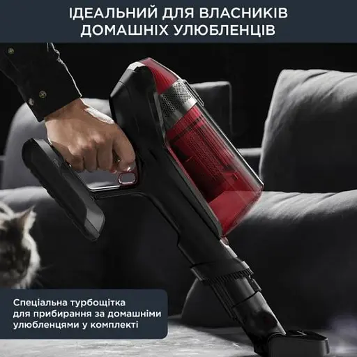 Вертикальний + ручний пилосос (2 в 1) Rowenta X-Force Flex 12.60 Animal Care Red RH98A9WO - фото 7