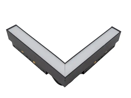 Магнитный угловой трековый светильник KW-296/10W NW DC48V BK Brille 48-185