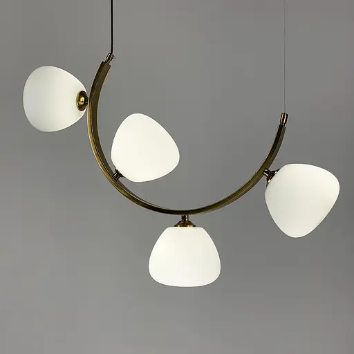 Вражаюча люстра MODERN FLORAL ARCH на 4 плафони Line.F C 18D/4 AB - фото 5