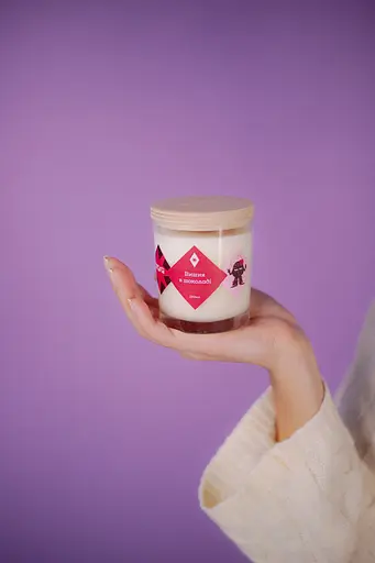 Свічка Вишня в шоколаді 250 мл, 30 год 130 мл - фото 6