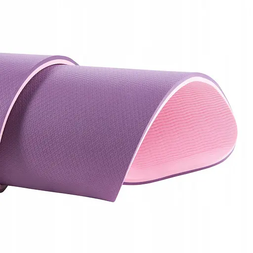 Коврик (мат) для йоги и фитнеса 4FIZJO TPE 180 x 60 x 1 см 4FJ0390 Violet/Pink (P-5907739316967) - фото 10